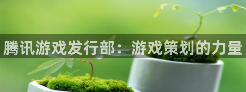 蓝图娱乐官网子上市了吗：腾讯游戏发行部：游戏策划的力量